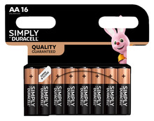 Batteri AA Simply 16-pack Duracell